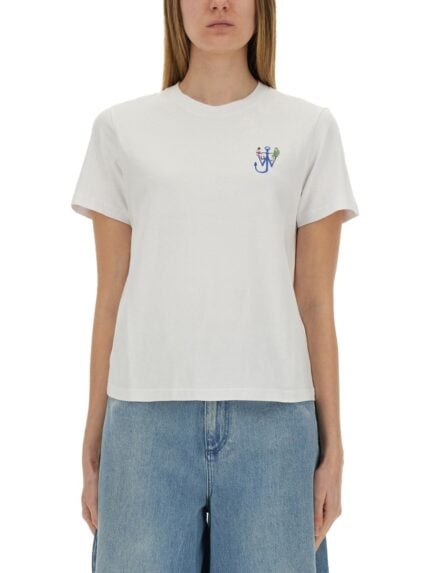Jw Anderson T-SHIRT WITH LOGO AND PRINT