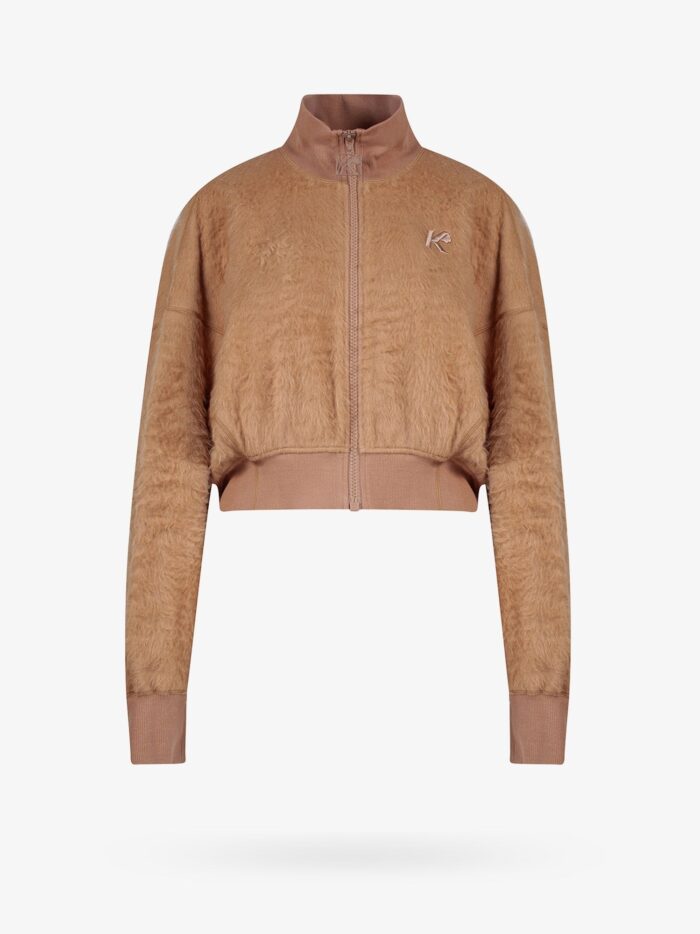 K KRIZIA Cotton Blend Jacket With Logo Embroidery