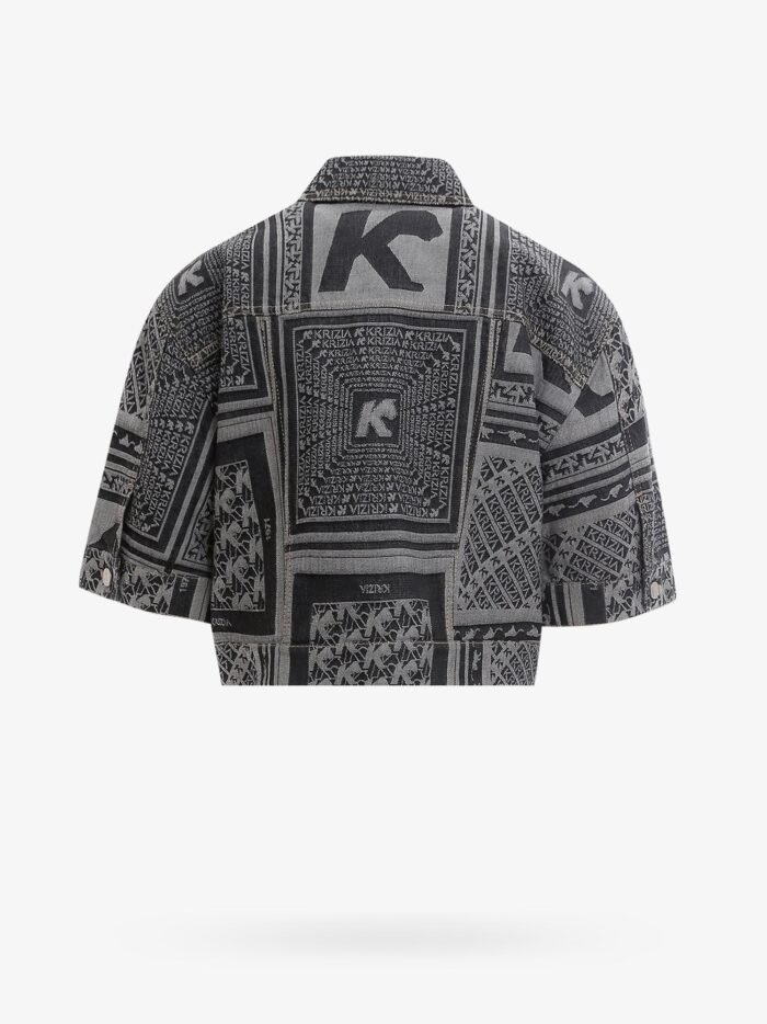 K KRIZIA Cotton Jacket With Short Sleeve