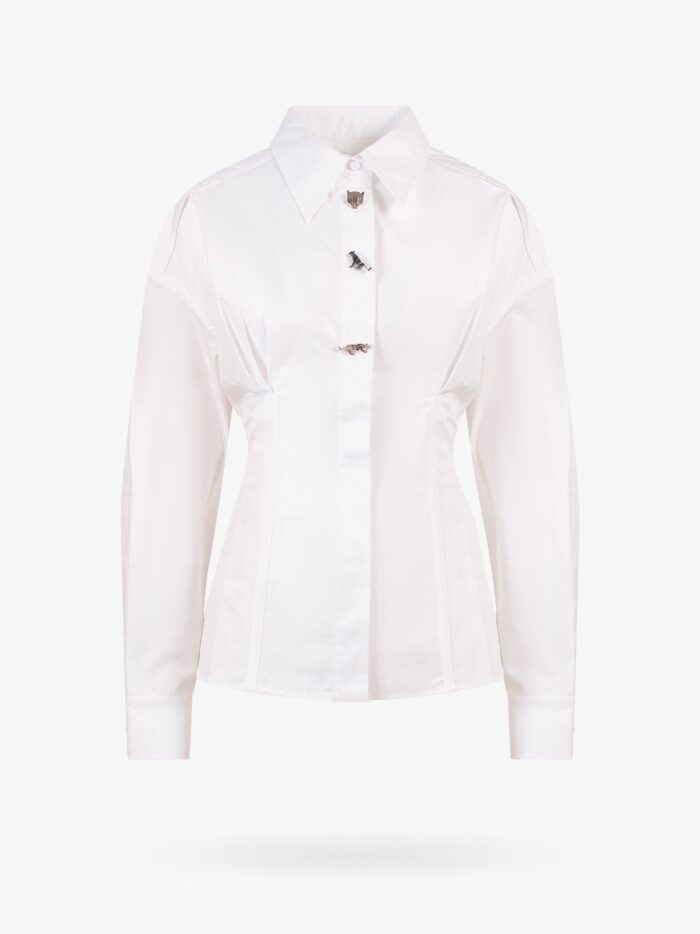 K KRIZIA Cotton Shirt With Iconic Frontal Patches