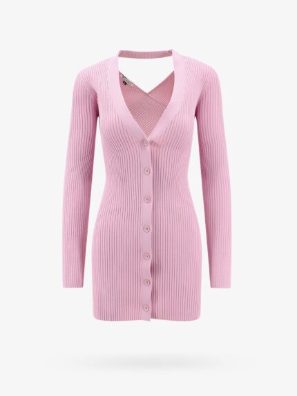 K KRIZIA Viscose Cardigan With Ribbed Pattern