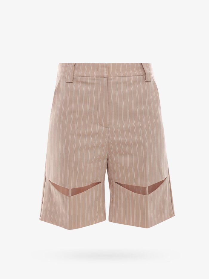 K KRIZIA Wool Blend Bermuda Shorts With Striped Motif