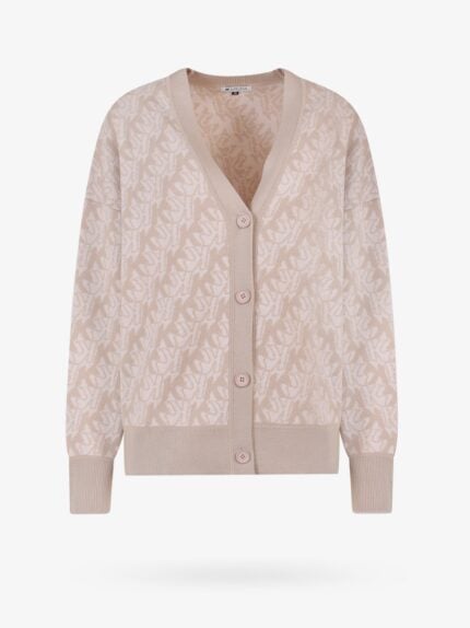 K KRIZIA Wool Cardigan With All-over Monogram