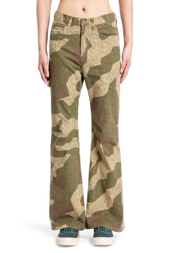 KAPITAL Rain Camo East Repair 5 Pocket Jeans