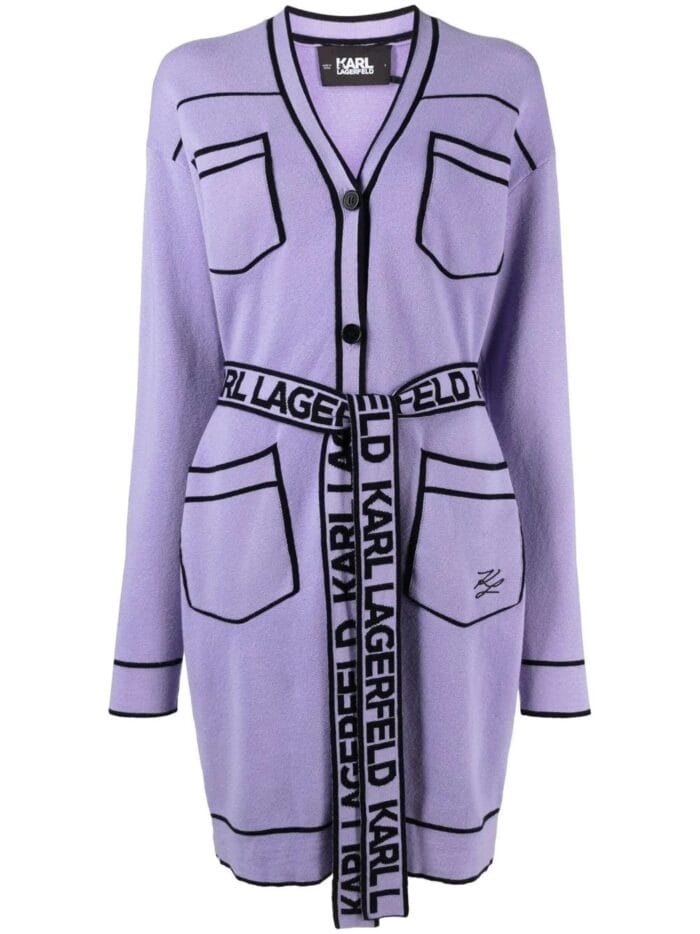 KARL LAGERFELD Belted Cardigan