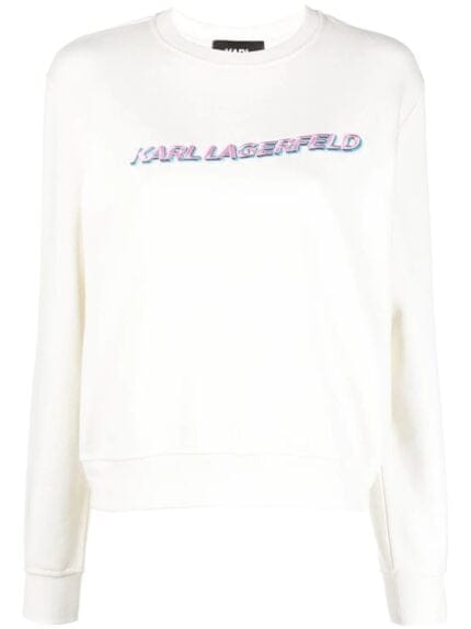 KARL LAGERFELD Future Logo Crop Sweatshirt