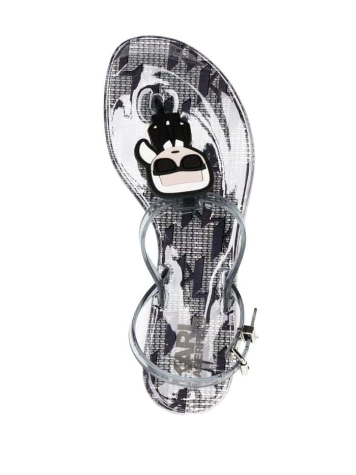 KARL LAGERFELD Jelly Monogram  Sandals