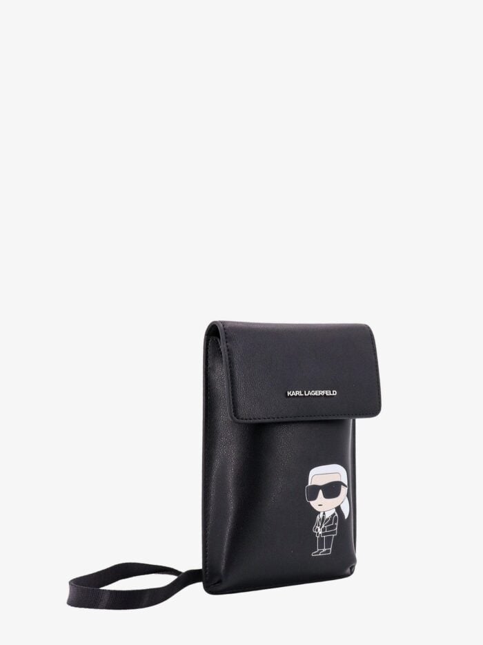 Karl Lagerfeld Leather Multipouch With Shoulder Strap