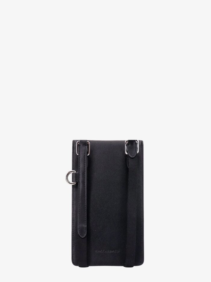 Karl Lagerfeld Leather Multipouch With Shoulder Strap