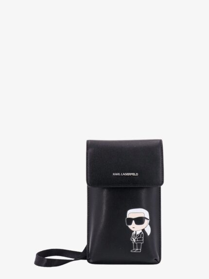 Karl Lagerfeld Leather Multipouch With Shoulder Strap