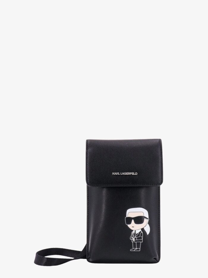 Karl Lagerfeld Leather Multipouch With Shoulder Strap