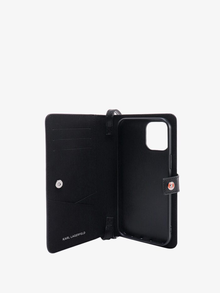 Karl Lagerfeld Phone Case With Frontal Metal Logo