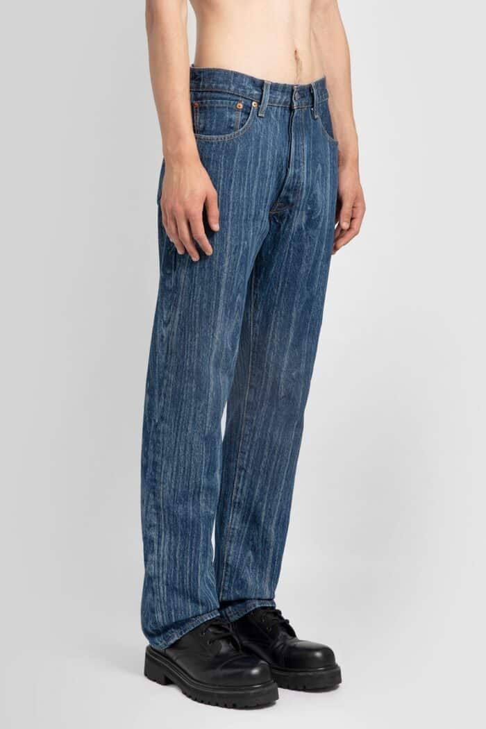 KARMUEL YOUNG Levi's Collaboration Reedited Laser Wood Grain Jeans