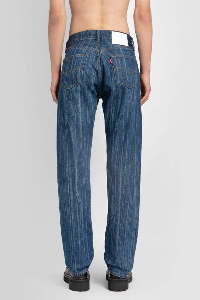 KARMUEL YOUNG Levi's Collaboration Reedited Laser Wood Grain Jeans