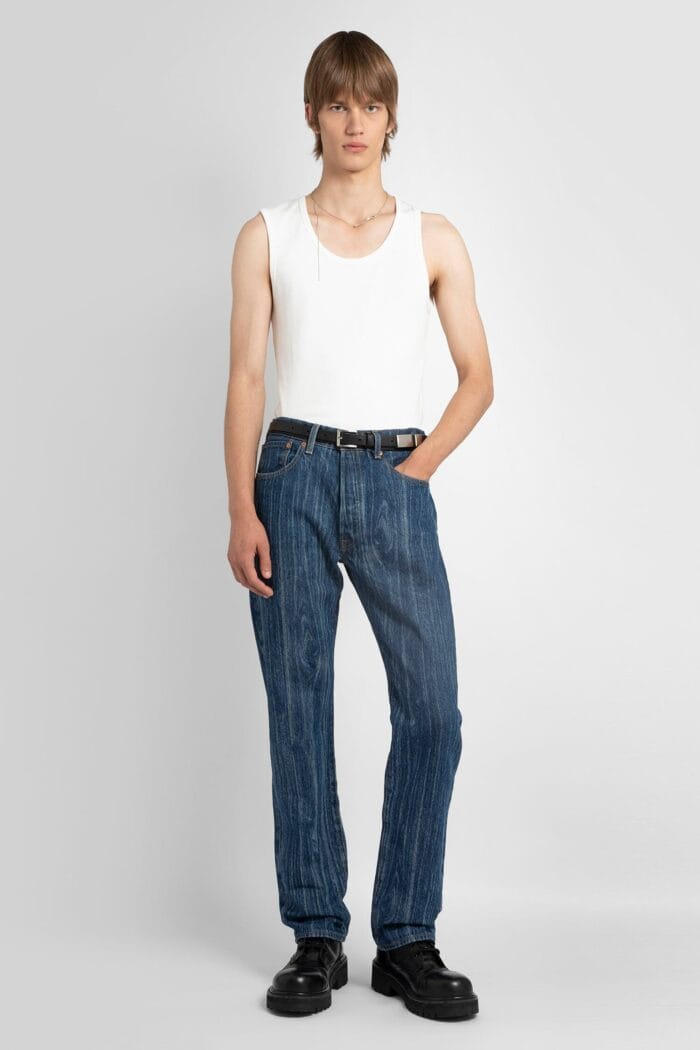 KARMUEL YOUNG Levi's Collaboration Reedited Laser Wood Grain Jeans