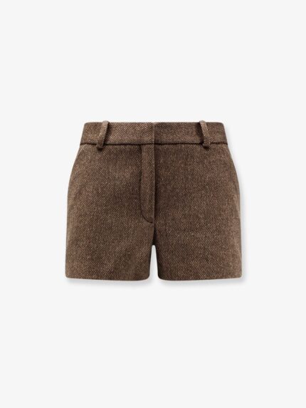 THE FRANKIE SHOP Kate Wool Blend Shorts