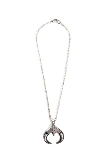 KD2024 Skull Alien Horn Necklace