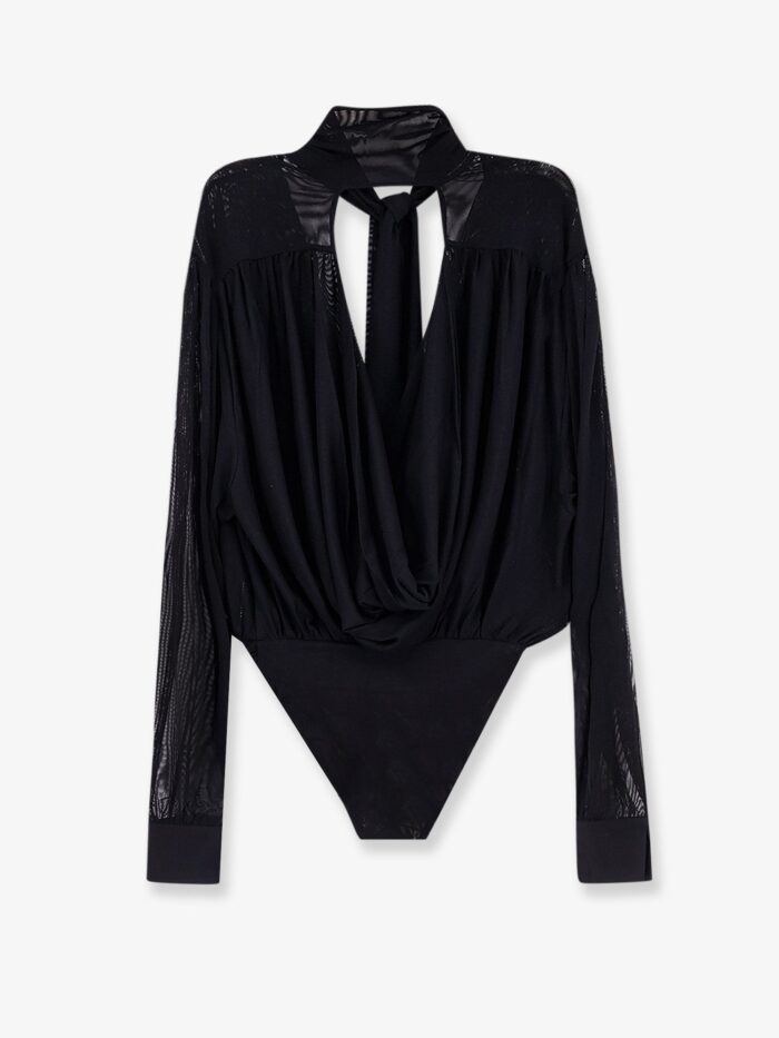 AMAZUÌN Keila Sheer Stretch Tulle Bodysuit