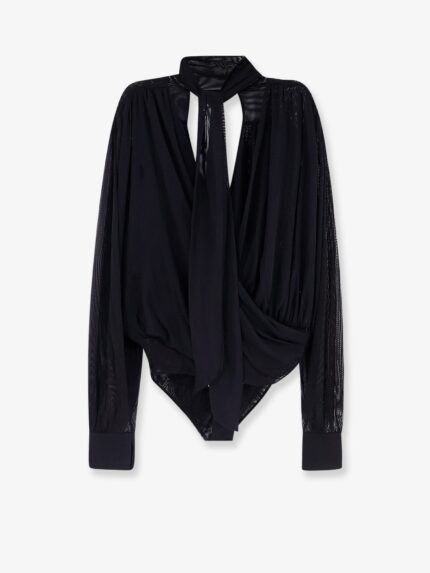 AMAZUÌN Keila Sheer Stretch Tulle Bodysuit