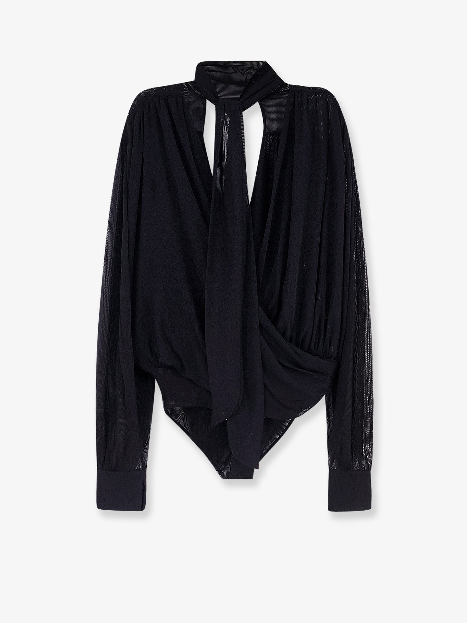 AMAZUÌN Keila Sheer Stretch Tulle Bodysuit