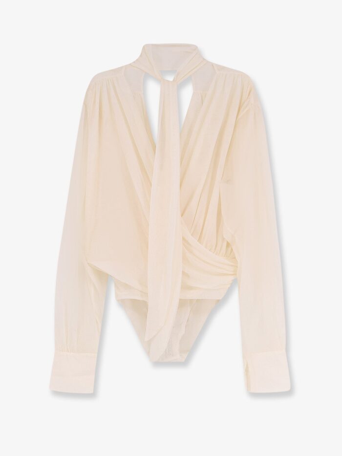 AMAZUÌN Keila Sheer Stretch Tulle Bodysuit