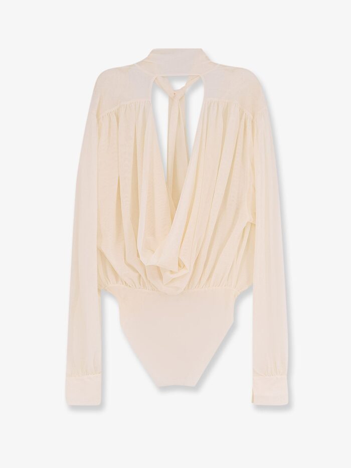 AMAZUÌN Keila Sheer Stretch Tulle Bodysuit