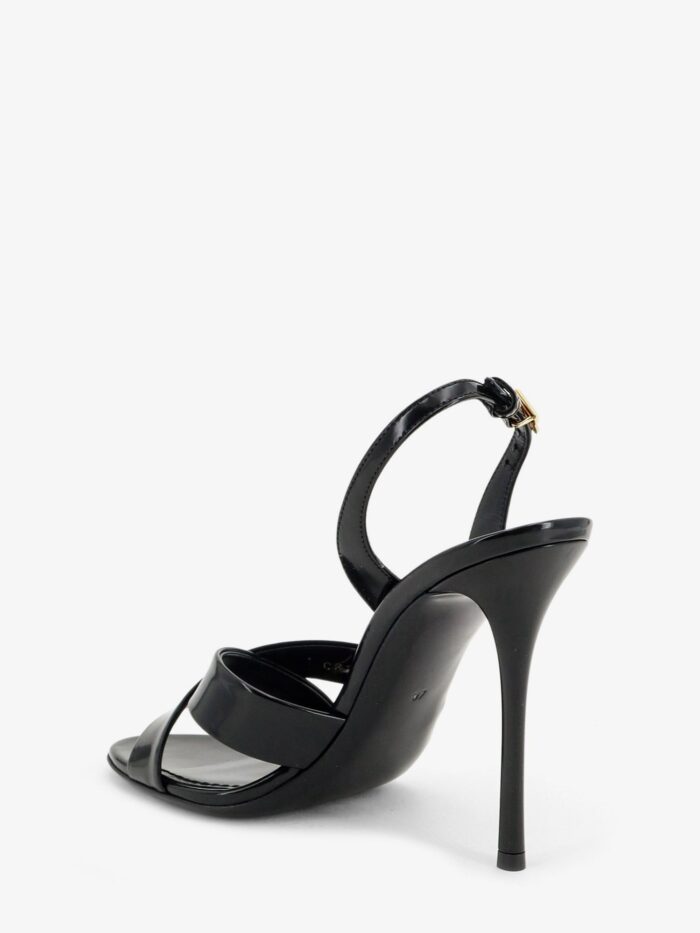 Dolce & Gabbana Keira Shiny Calfskin Leather Sandals