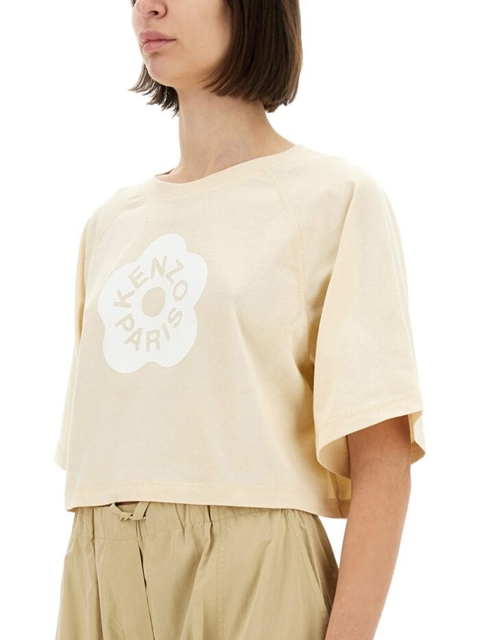 Kenzo "BOKE FLOWER 2.0" CROPPED T-SHIRT