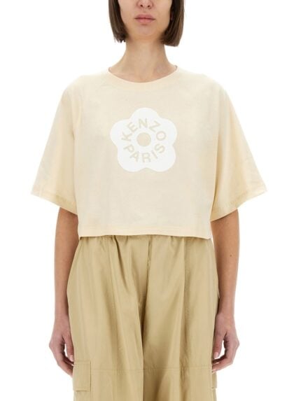 Kenzo "BOKE FLOWER 2.0" CROPPED T-SHIRT