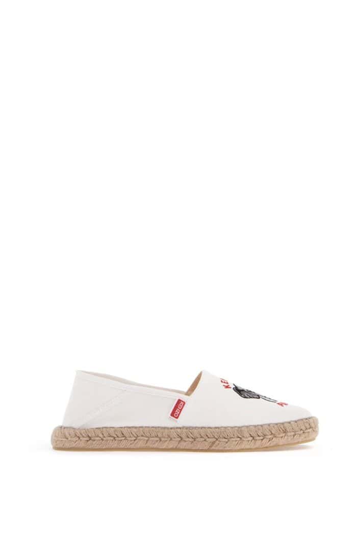 KENZO Canvas Espadrilles With Logo Embroidery