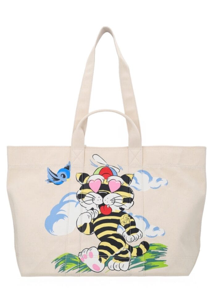 kenzo cartoon tote bag large KENZO CARTOON TOTE BAG LARGE