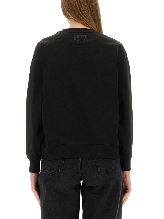 Kenzo COTTON SWEATSHIRT WITH "HAPPY TIGER" PATCH