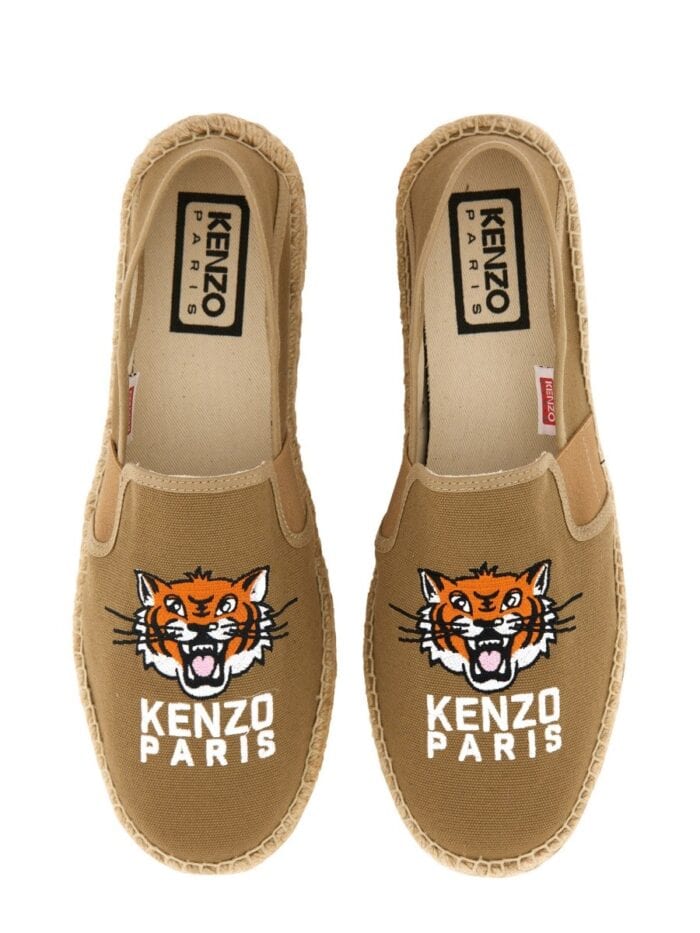 Kenzo EMBROIDERED CANVAS ESPADRILLES "LUCKY TIGER"