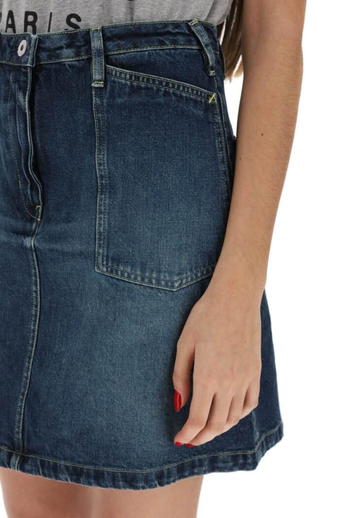 Kenzo Flared Denim Skirt