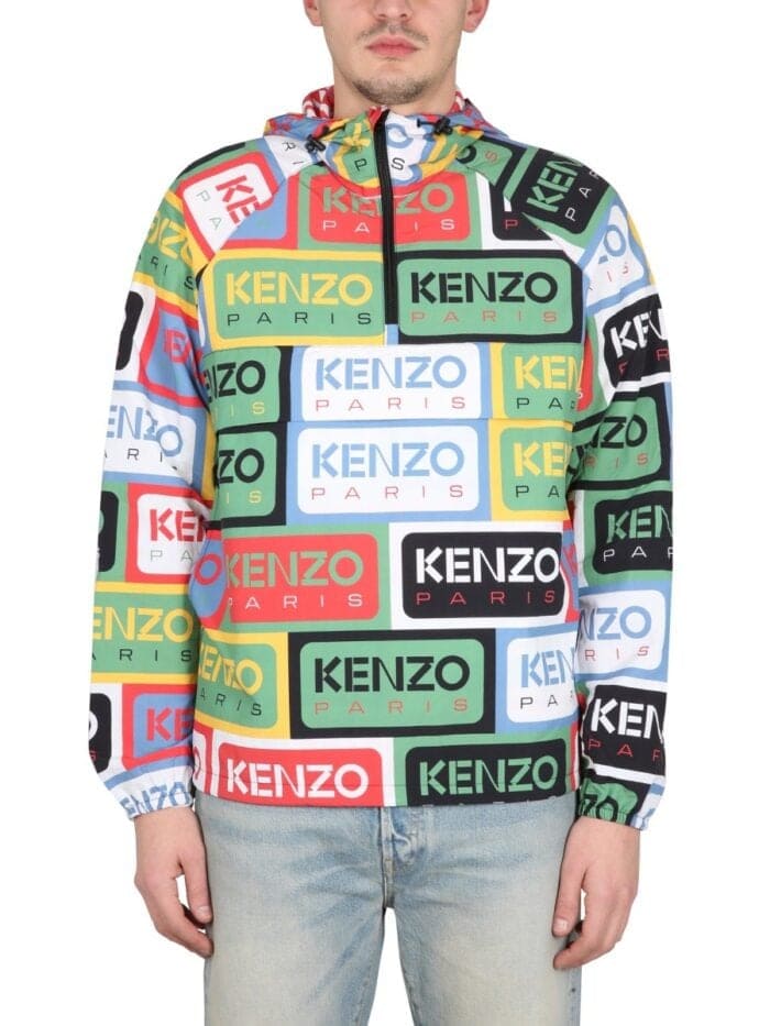 "KENZO LABELS" WINDBREAKER JACKET
