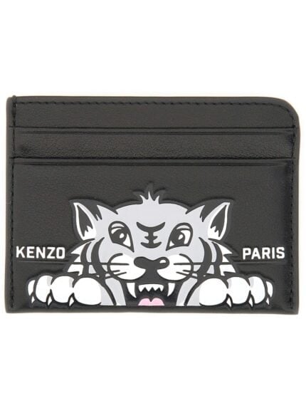 Kenzo LEATHER CARD CASE "VARSITY"