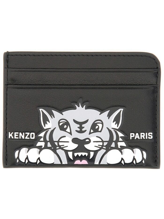Kenzo LEATHER CARD CASE "VARSITY"