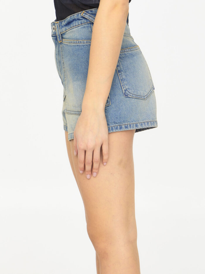 Kenzo Light-blue denim shorts