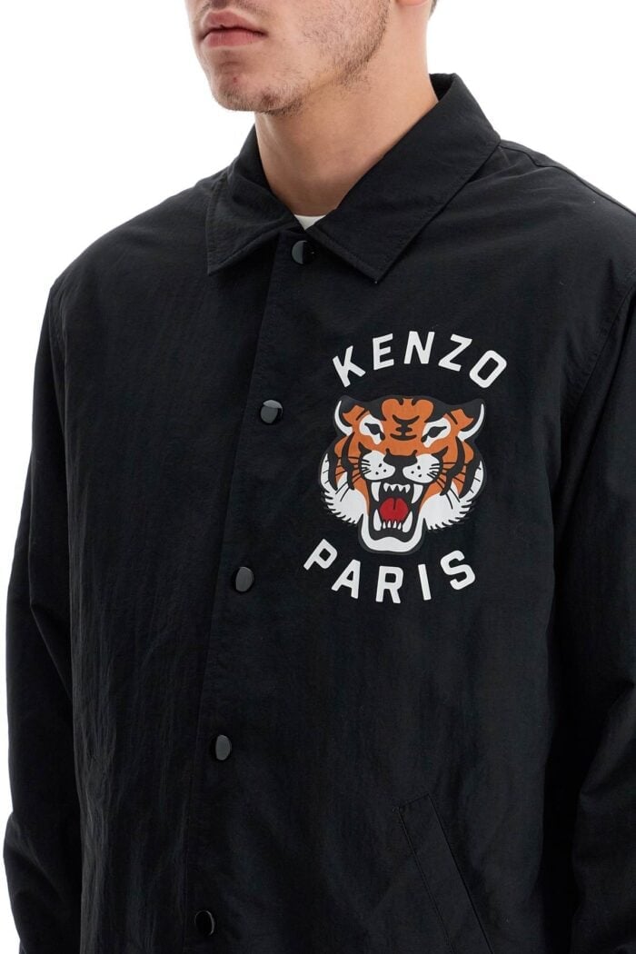 KENZO Lucky Tiger Nylon Overshirt For