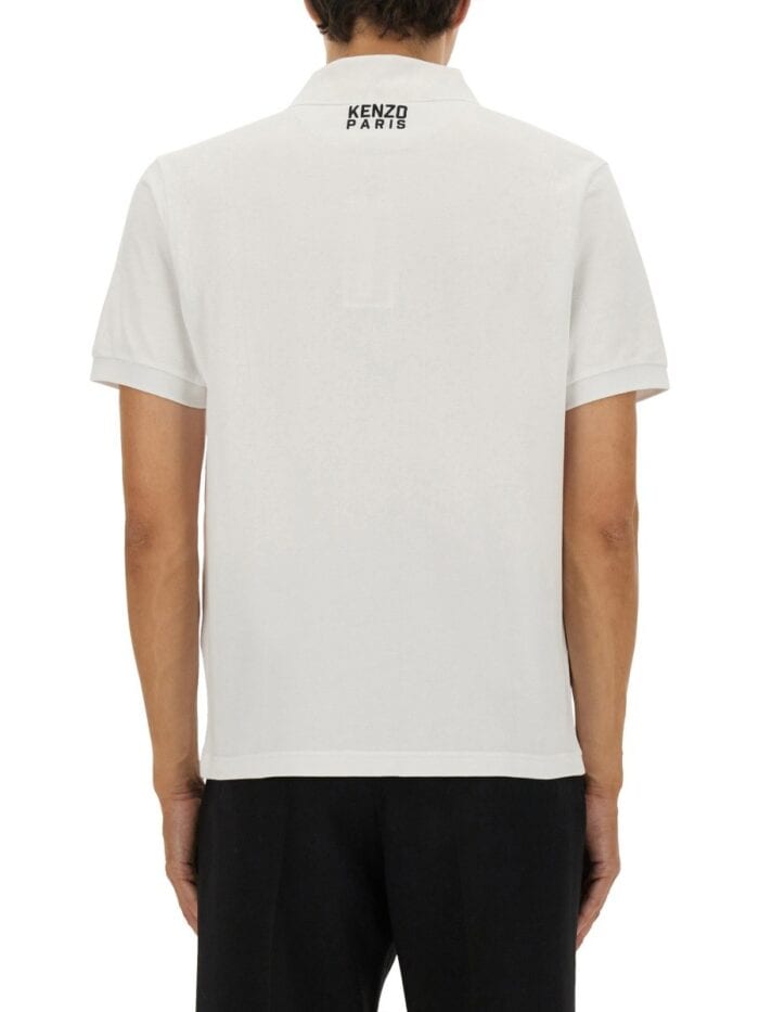 Kenzo POLO SHIRT WITH HAPPY TIGER EMBROIDERY
