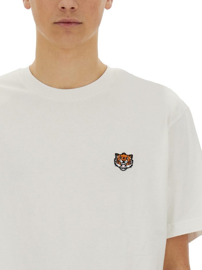 Kenzo T-SHIRT WITH "HAPPY TIGER" PATCH