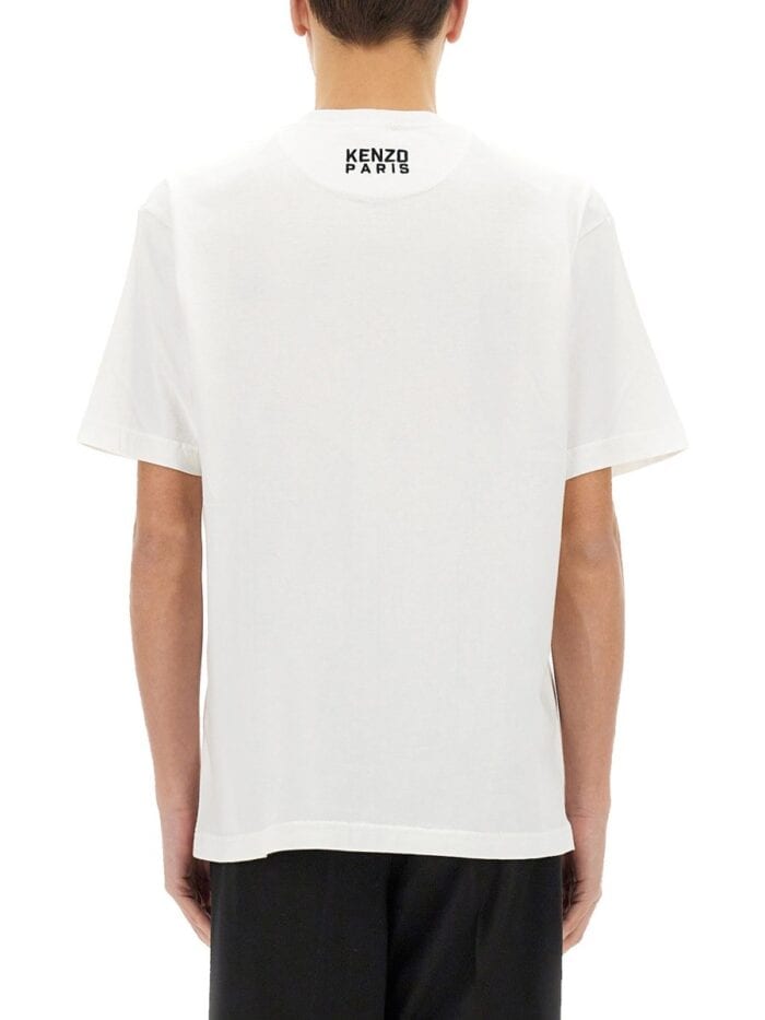 Kenzo T-SHIRT WITH "HAPPY TIGER" PATCH