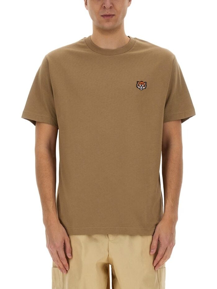 Kenzo T-SHIRT WITH "HAPPY TIGER" PATCH