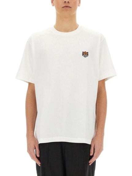 Kenzo T-SHIRT WITH "HAPPY TIGER" PATCH