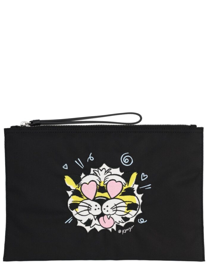 "kenzo wild tiger" clutch bag "KENZO WILD TIGER" CLUTCH BAG