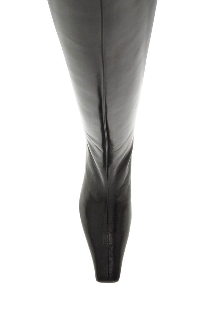 KHAITE Davis Knee-high Shiny Leather Boots