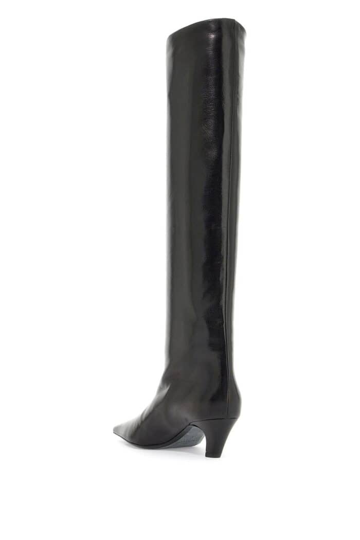 KHAITE Davis Knee-high Shiny Leather Boots