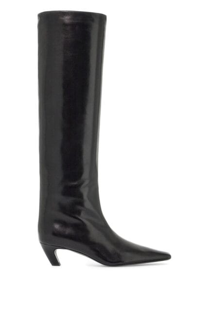 KHAITE Davis Knee-high Shiny Leather Boots