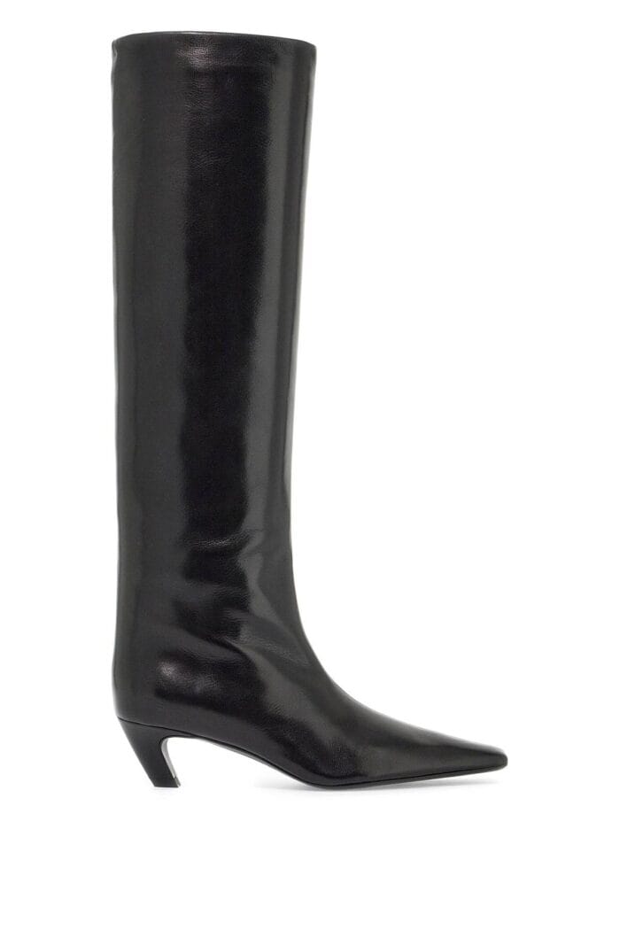 KHAITE Davis Knee-high Shiny Leather Boots