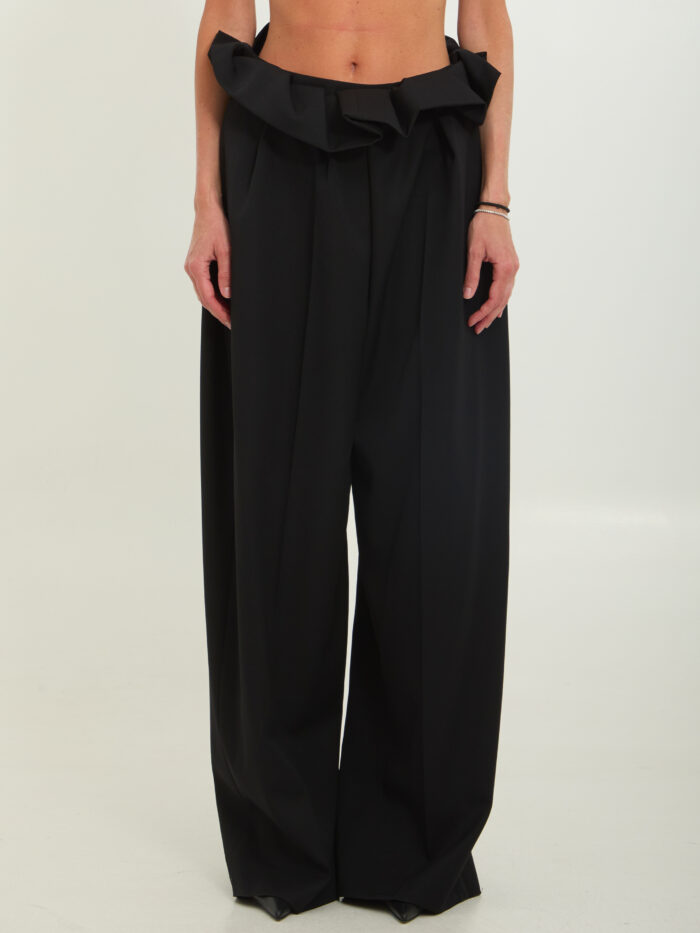 khaite kira pleated waisted pants Khaite Kira pleated waisted pants